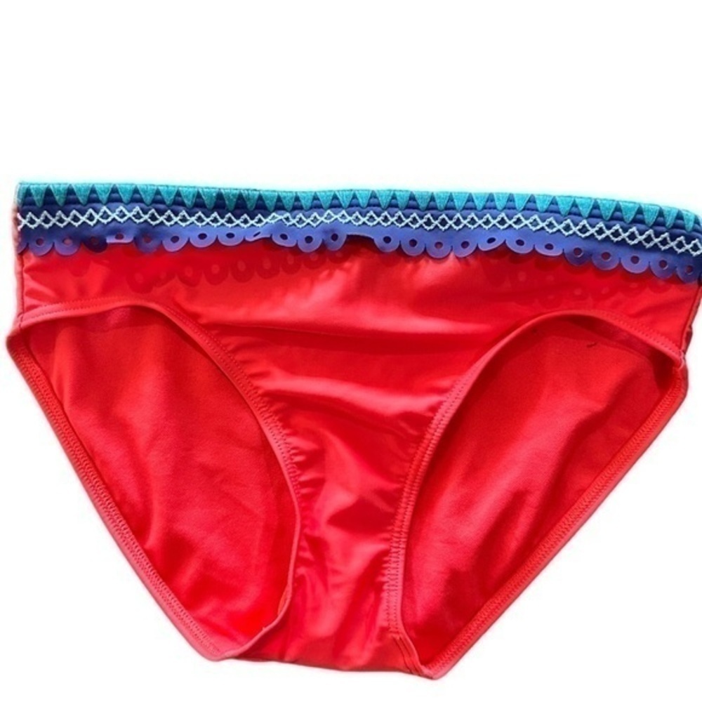 New Seekers Australia Bathing Suit Bikini Bottoms US 6 Coral Pink NWOT - Picture 8 of 8